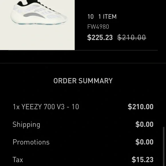 Yeezy 700 v3 azael new and unworn with box deadstock - Picture 2 of 5